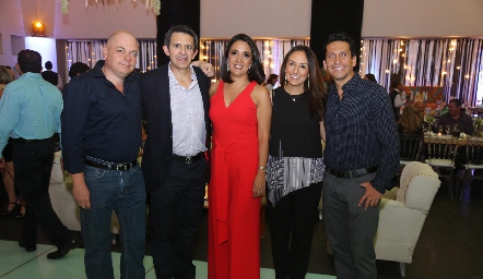  Antonio Argüelles, Adán Espinoza, Malena Sánchez, Lidia Plego y Enrique Alvarado.