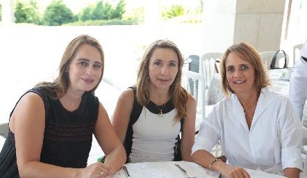 Meritchell Galarza, Celina Conde y Mireya Payán.