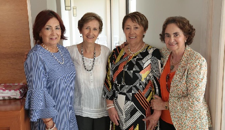  Rebeca Torres, Guadalupe Marti, María Luisa Lira y Menchus Cambeses.