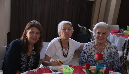  Cynthia Bueno, Alejandra Salgado y Julia Teresa Gómez.