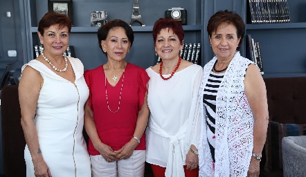  Marcela Chabrant, Aida Martínez, Adela Martínez y Martha Acebo.