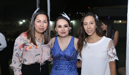  Olga Tapia, Fernanda Noyola y Montse Salazar.