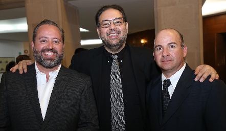  Daniel Carreras, Moisés Payán y Carlos Heinze.