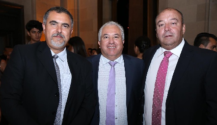  Picho Páramo, Guillermo Báez y Toño Lozano.