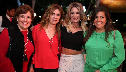  Gloria Valle, Claudia Villarreal, Verónica Payán y Vera de Castillo.