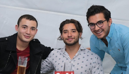  Luis Tello, Alejandro Orozco e Ismael Faz.