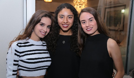  Sofía Garfias, María José Moreno y Ana Cubillas.