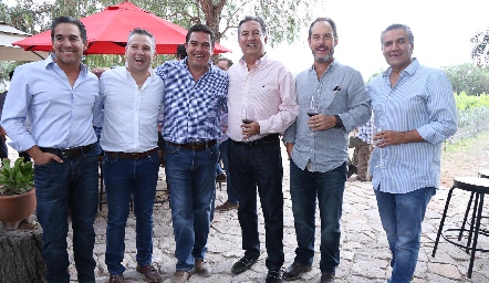  Santiago Garfias, Héctor Galán, Luis Manuel Abella, Luis Manuel Abella, Jordi Abella y Juan Manuel Piñero.