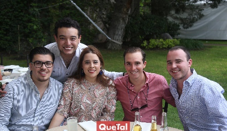 Guillermo, Rafael, Andrea, Germán y Alejandro.