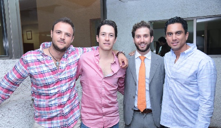  Marco César, Mauricio Dibildox, Andrés Torres y Gerardo González.