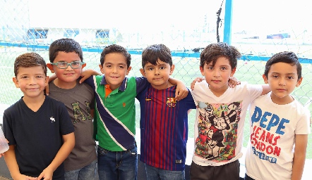  Juan Carlos, Juan Pablo, Marcelo, Raúl, Gabriel y Rafa.