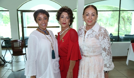 Marilú Lira, Lucero Rosillo de Lobo y Rebeca Konishi.