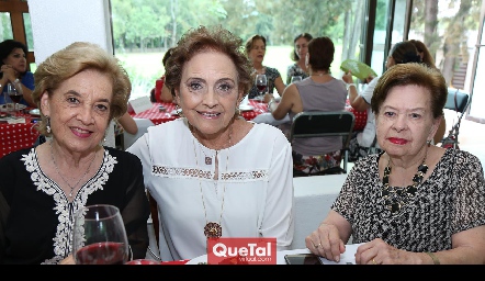  Cristina de Garfias, Toyita de Villalobos y Queta B. de Contreras.