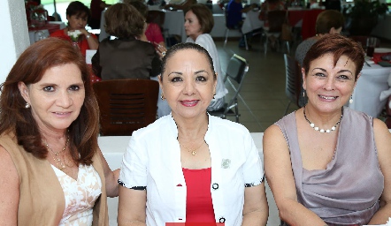  Rocío Dávila, Rosy Martínez y Marcela Chabrant.
