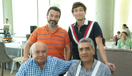  Vicente Romero, Vicente Romero, Alejandro Hernández y Raúl Flores.