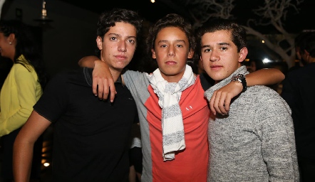  Juan Pablo Dip, Juan Pablo Ruiz y José Roberto Guevara.