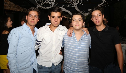  José Emilio Zapata, Gabo Pruneda, Javier Dávila y Juan Pablo Dip.
