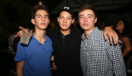 José Silos, Estanislao Hernández y Diego Zermeño.