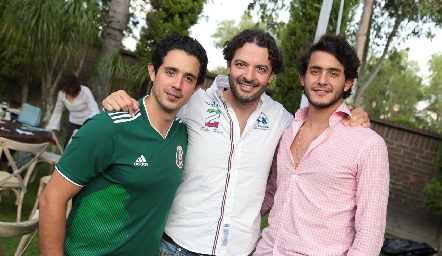  Roberto Mejía, Karim Zarur y Julián Abud.