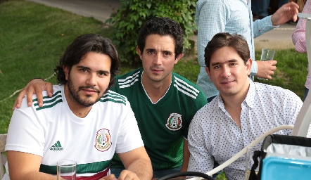  Anuar Zarur, Roberto Mejía y Fernando Abud.