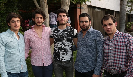  Rodrigo Abud, Julián Abud, Héctor Mahbub, Juan Pablo y Elías Abud.