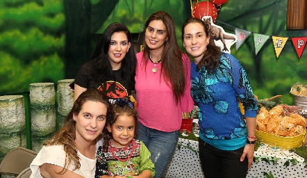  Paty Tanus, Bárbara Berrones, Pituca Escartin, Hanni Abud y Ximena Torres.