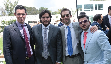  Marco Zarzosa, Anuar Zarur, Andrés Torres y José Luis Estrada.
