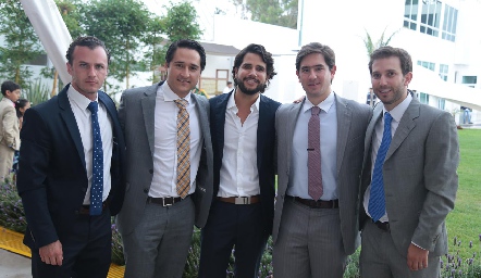  Andrés Meade, Juan Carlos Enríquez, Rodrigo Mercado, Fernando Abud y Andrés Torres.