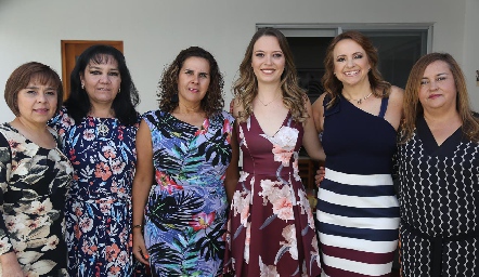  Anabel Covarrubias, Alejandra Arce, Graciela Torres, Marcela O’Farril, Evelina Cadena y Paty González.