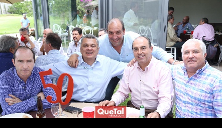  Rodak Palau, Ariel Álvarez, Gabriel Valle, Fernando Pérez y Guillermo Báez.
