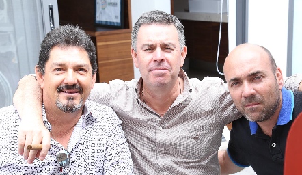  Dagoberto Castillo, Jorge Mendizábal y Marcelo Basurto.