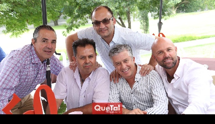  Gerardo Valle, Héctor Gutiérrez, Javier Abud, Jorge Gómez y Werner Heinze.