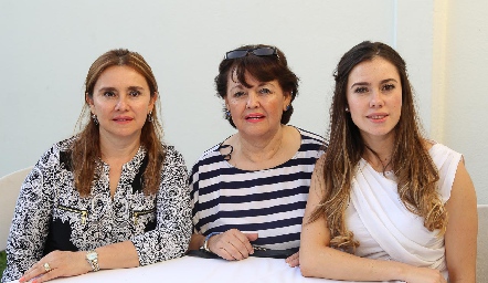  Elvia Pérez, Lupita Molina y Fernanda Pérez .