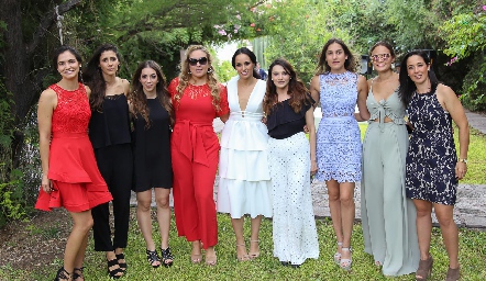  Alejandra Maurer, Marcela Solórzano, Mónica Garza, Daniela Jonguitud, Natalia Leal, Miriam Ortiz, Sofía Villaseñor, Miriam García y Bertha Maza.