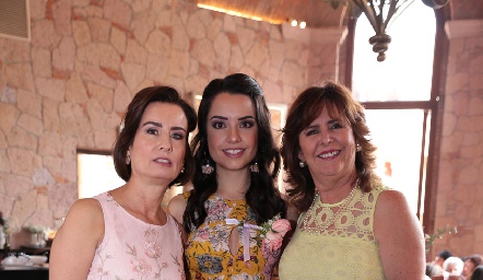  Gabriela Andrés de Díaz Infante, Gaby Díaz Infante y Rosa María Somohano de Salgado.