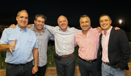  Ricardo Raymond, Daniel De Luna, Gustavo Rangel, Alejandro Villasana y Carlos Mier.