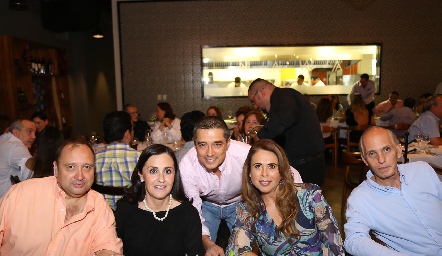  Guillermo Acebo, Amelia de Acebo, Carlos Mier, Pilar Díaz de León y Antonio Pizzuto .