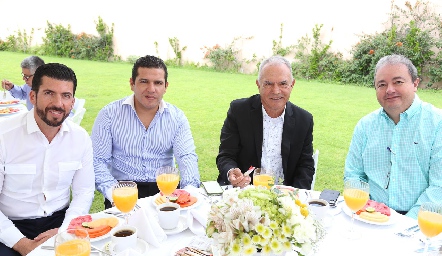  Juan Paulo Almazán, Alfonso Gutiérrez, Alfonso Gutiérrez y Federico Garza.