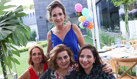  Claudia Toledo, Mireya Payán, Cecilia Morales y Mónica Lara.
