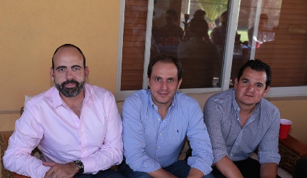  Félix Feres, Manuel Abad y Oscar Pérez.