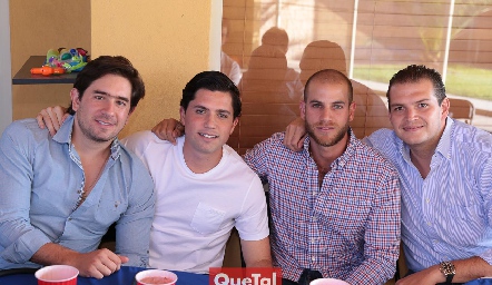 Fer Abud, Gerardo Serrano, Guillermo Medlich y Mauricio Ruiz.