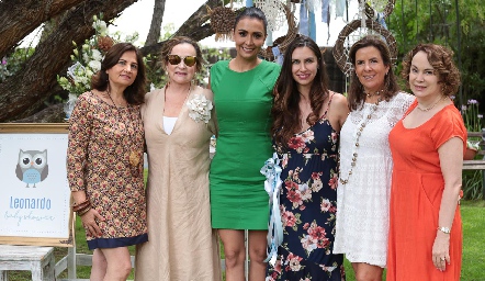  Mónica López, Maricarmen López, Flor Hernández, Karla Luquín, Martha Elena Muñiz y Lourdes López de Toranzo.