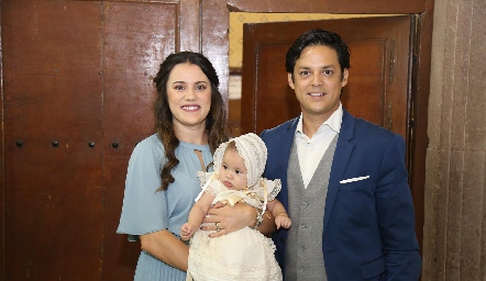  Sofía Villar y Rodrigo García con su hija Martina.