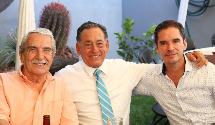  Chuy Rodríguez, Jaime Morales y Miguel Álvarez.