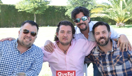  Rafa Chávez, Mauricio Lozano, Marcelo Lozano y Ramón Monsech.