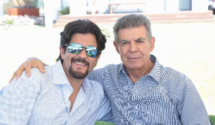  Marcelo Lozano con sus suegro, Rafael Hernández.