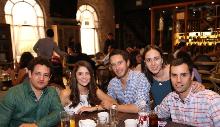  Alejandro Díaz de León, Claudia Miranda, Marcos Del Valle, Begoña Del Valle y Fernando López.
