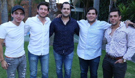  Santiago Guzmán, Diego Cerecedo, Andrés Mina, Jorge Stahl y Joe Lorca.
