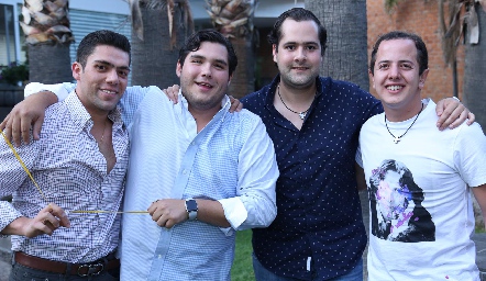  Joe Lorca, Jorge Stahl, Andrés Mina y Santiago Aguillón.