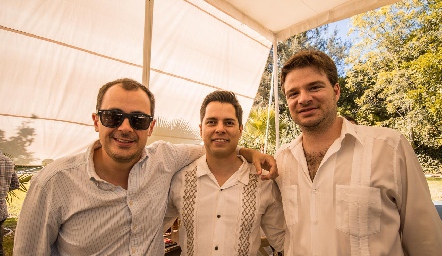  Rafa Mendizábal, Henry Garza y Mauricio Zermeño.